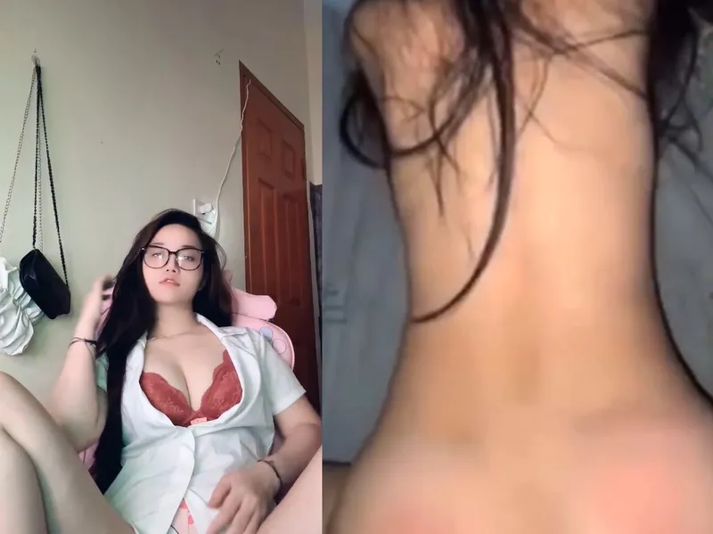 Phang banh cô bé em thư kí xinh đẹp mông to bím múp